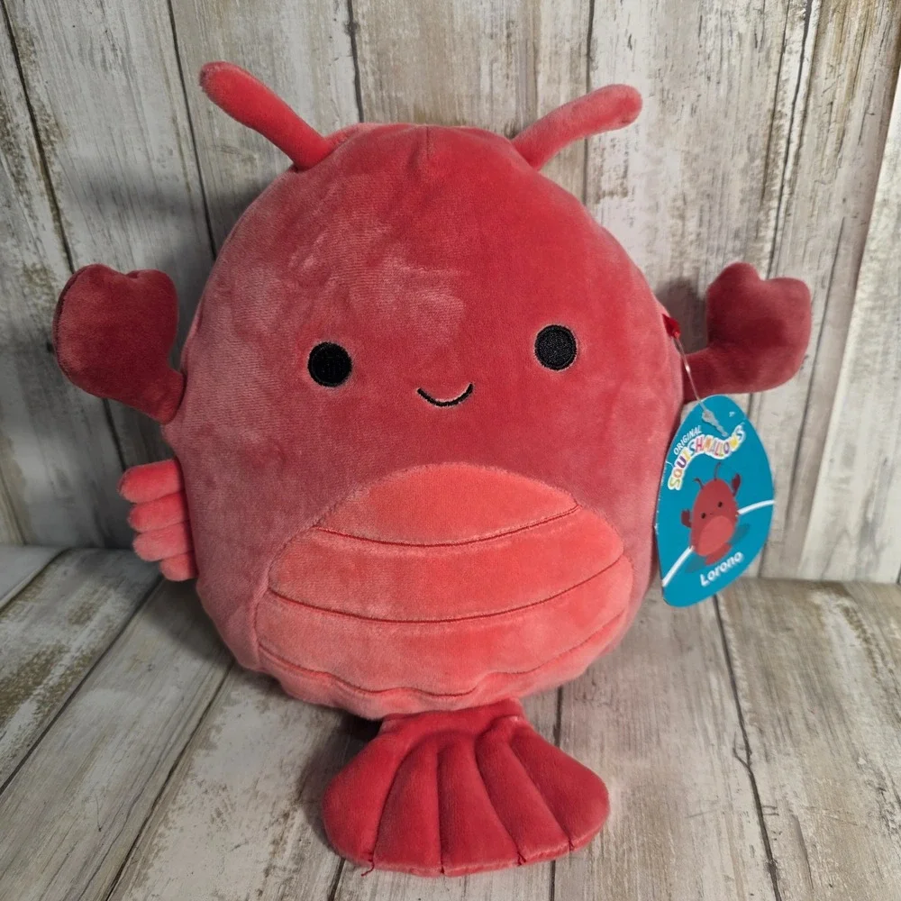 Squishmallows Lorono the Lobster 10 Inch Red Plush Kellytoy NWT 2022 Sealife